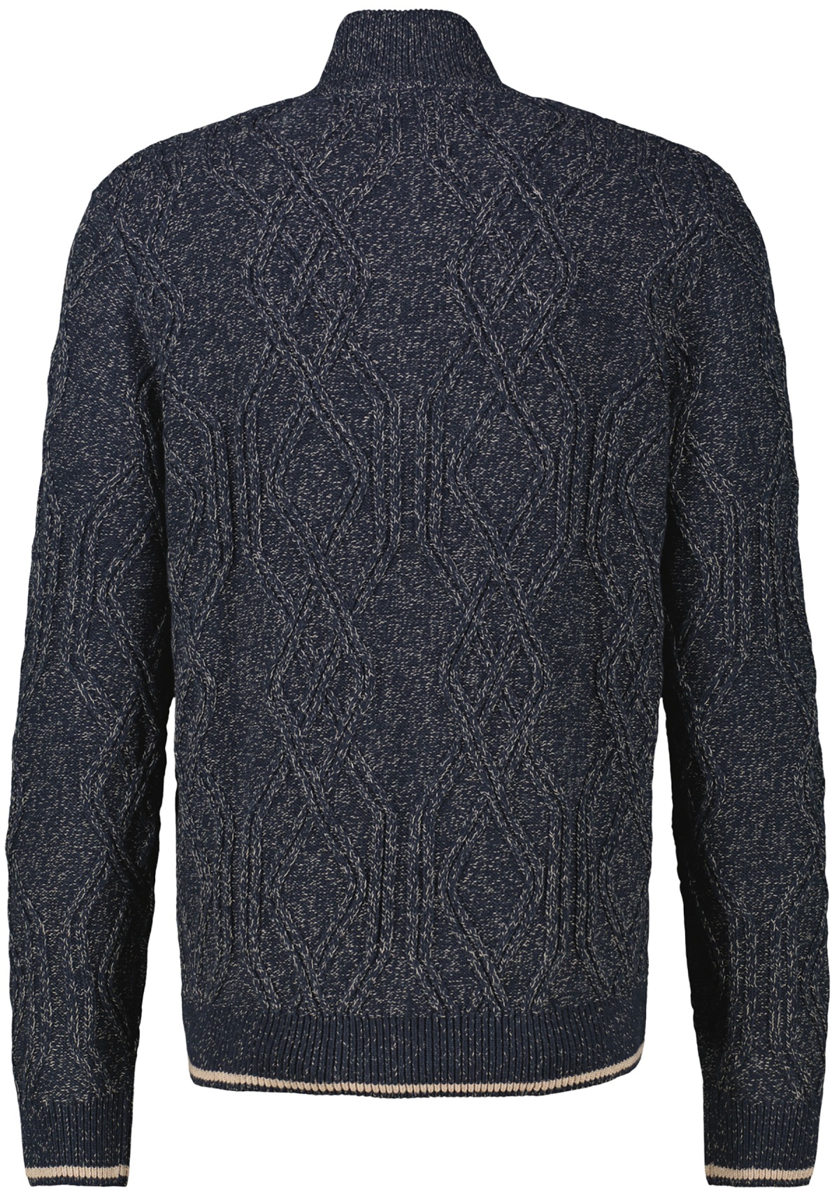 Lerros Strickjacke - Regular Fit - Reissverschluss - dunkelblau