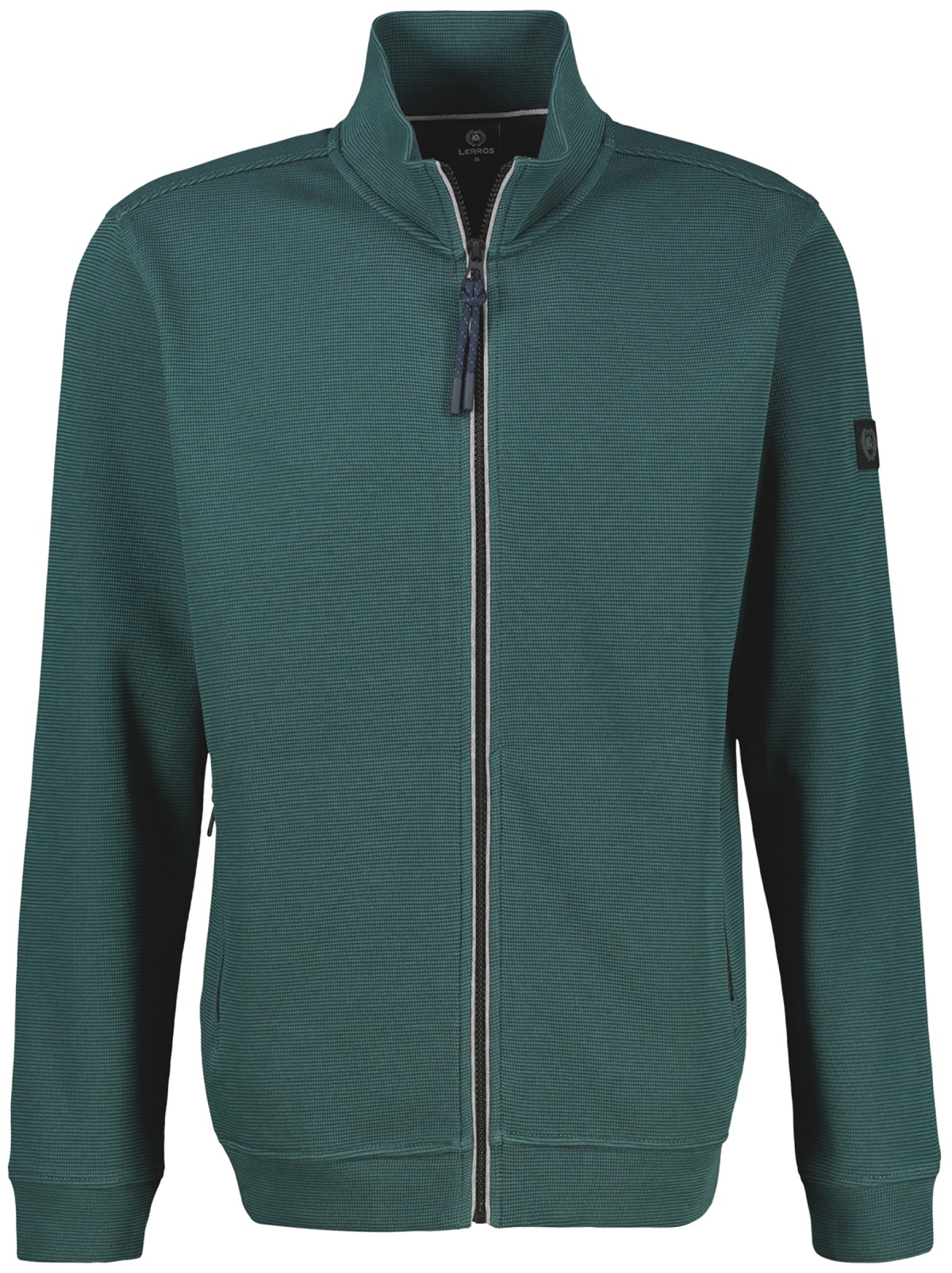 Lerros Sweatjacke - Regular Fit - Reissverschluss - petrol