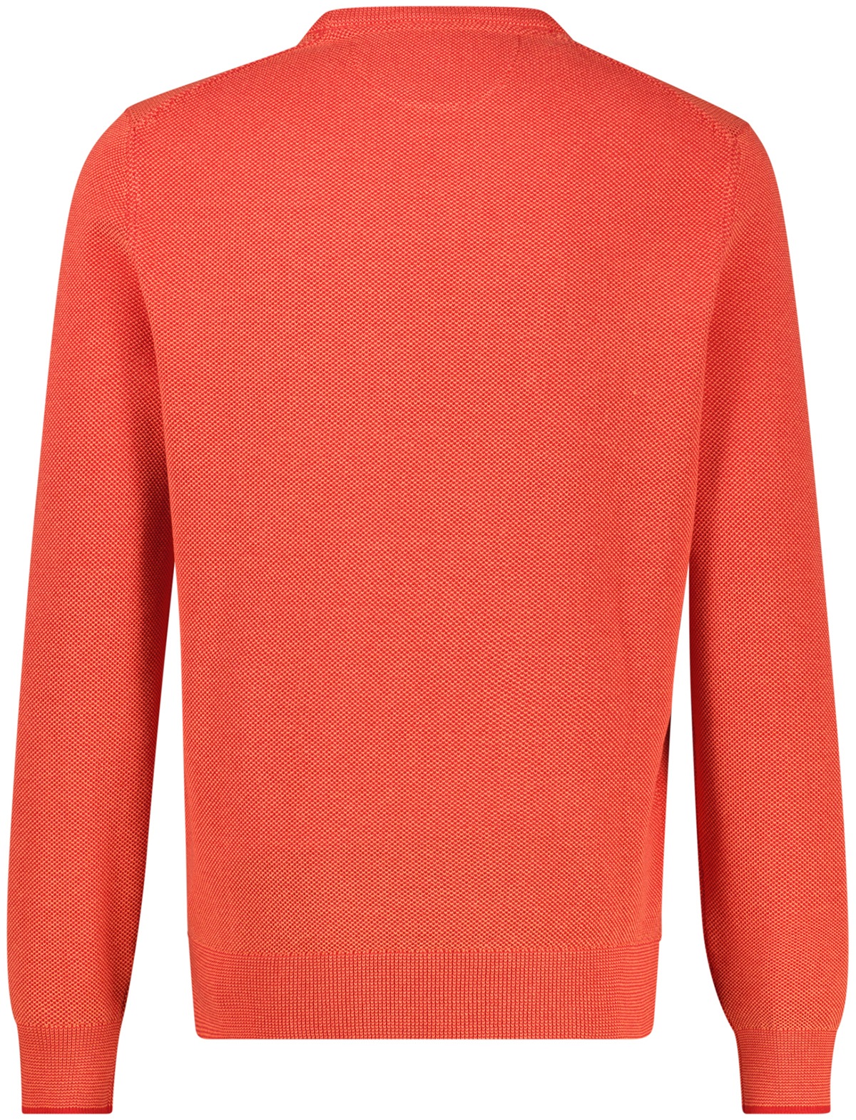 Lerros Sweatshirt - Regular Fit - Rundhals-Ausschnitt - Struktur - rot