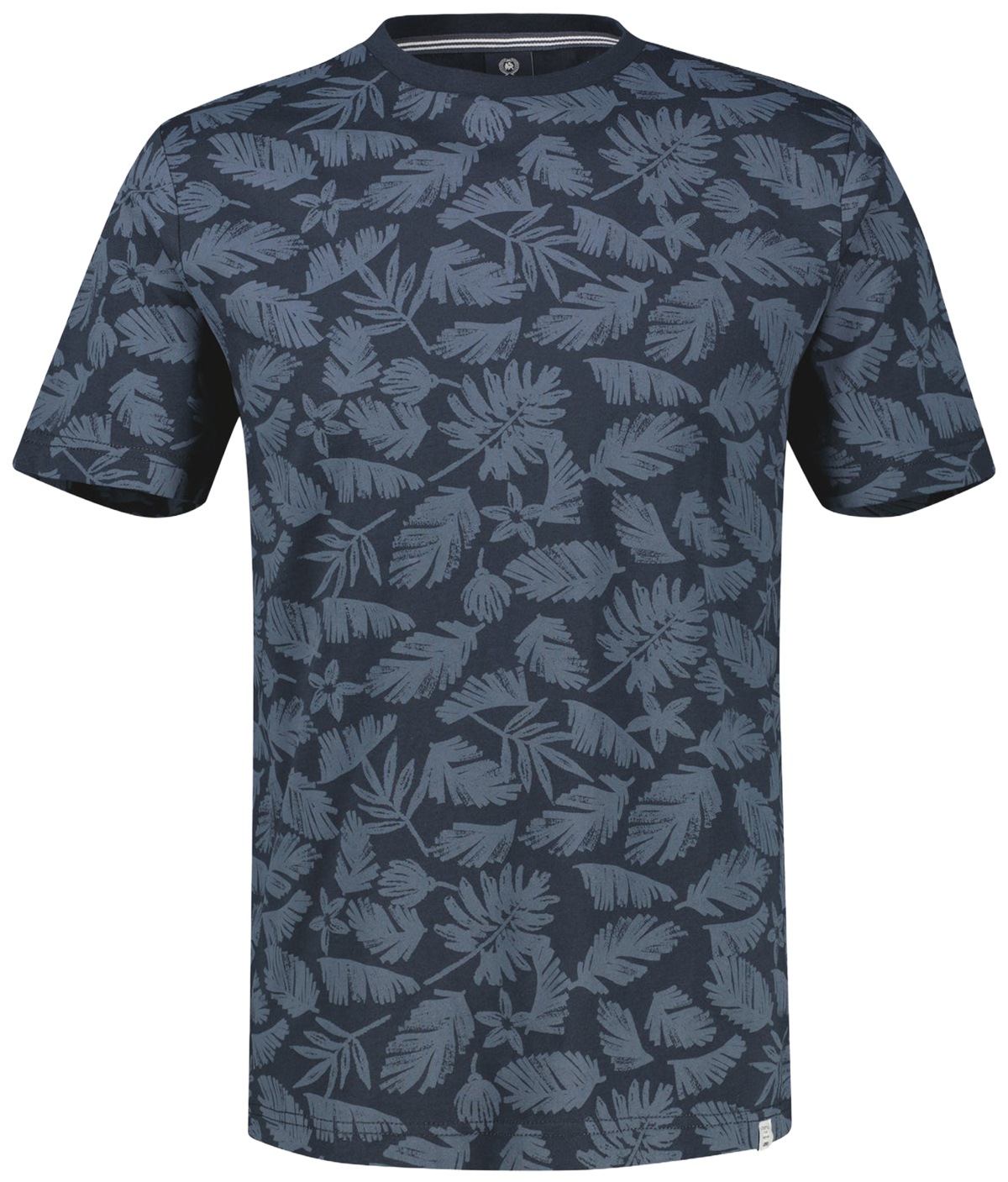 Lerros T-shirt - Regular Fit - col rond - imprimé floral - bleu foncé
