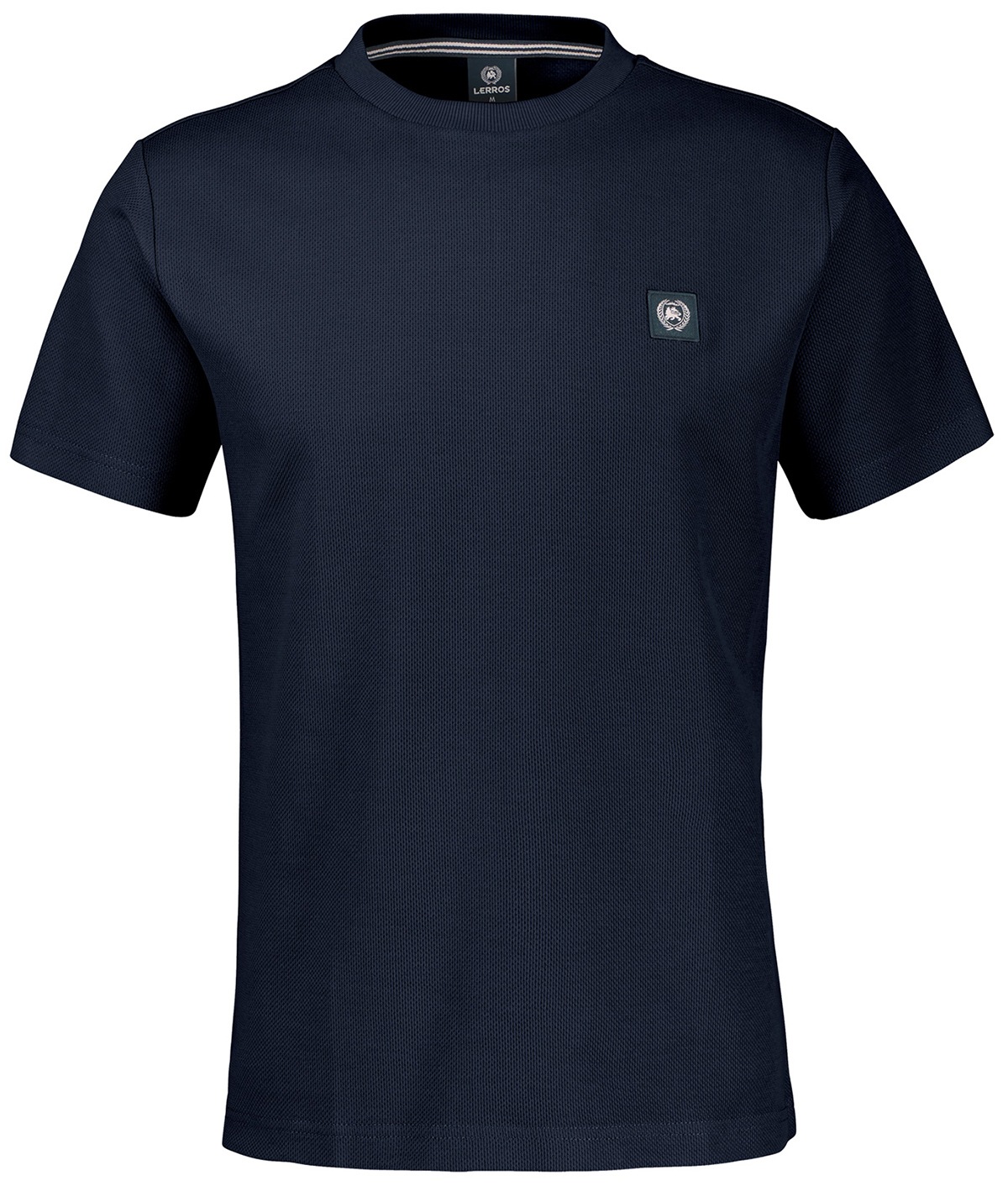 Lerros T-Shirt - Regular Fit - Rundhals - Struktur - dunkelblau