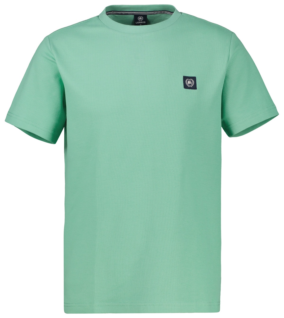 Lerros T-Shirt - Regular Fit - Rundhals - Struktur - grün