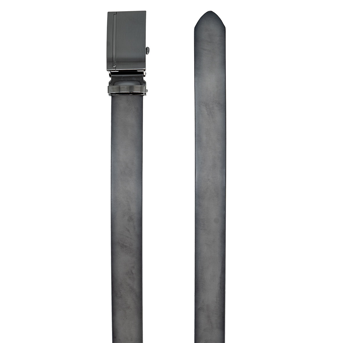 Lindenmann Ledergürtel - Automatik - grau