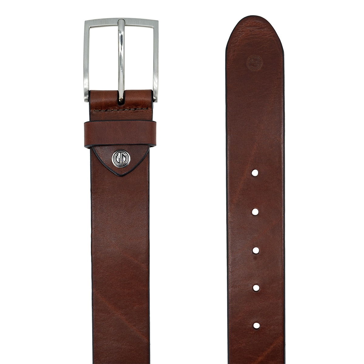 Lindenmann Ledergürtel - cognac