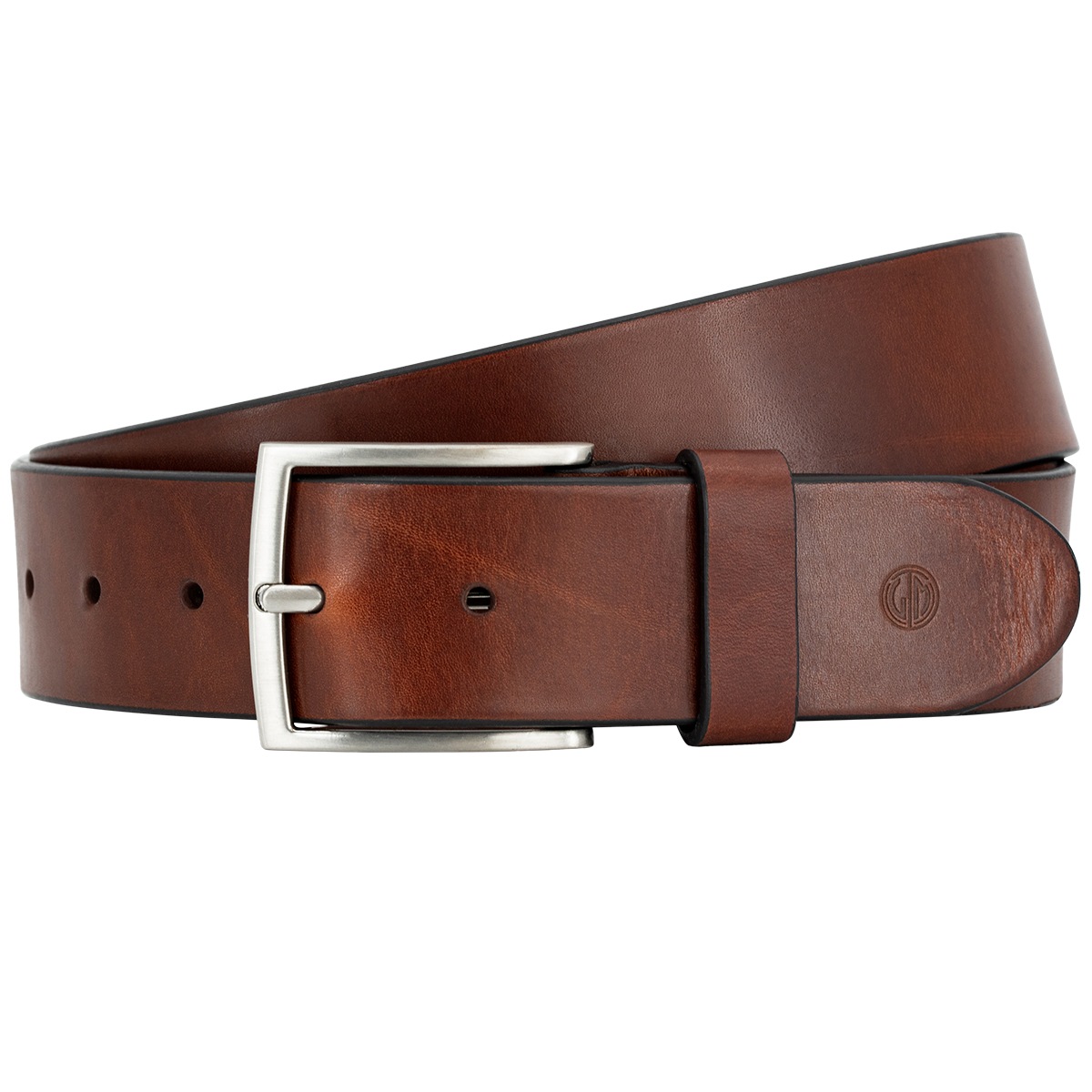 Lindenmann Ledergürtel - cognac