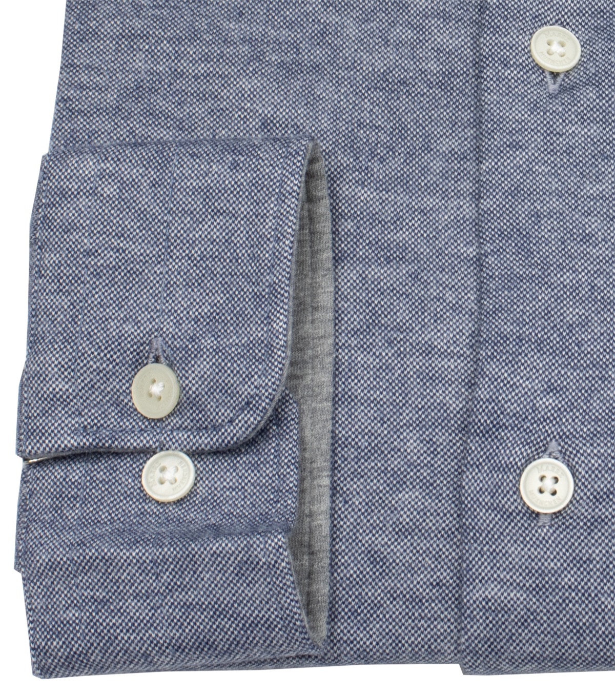 MAERZ Muenchen Hemd - Modern Fit - Haifischkragen - Jersey - blau