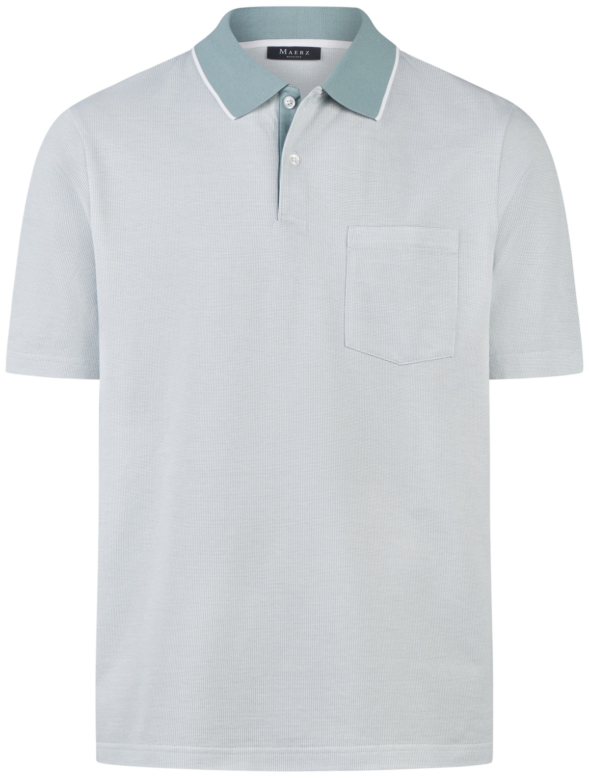 MAERZ Muenchen Polo - Regular Fit - col contrasté - turquoise
