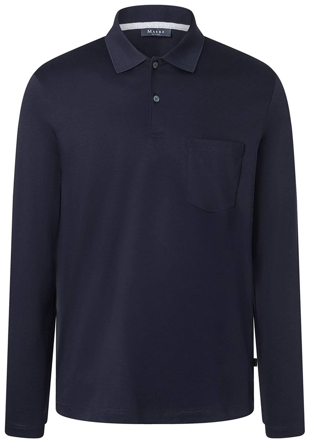MAERZ Muenchen Polo - Regular Fit - manches longues - bleu foncé