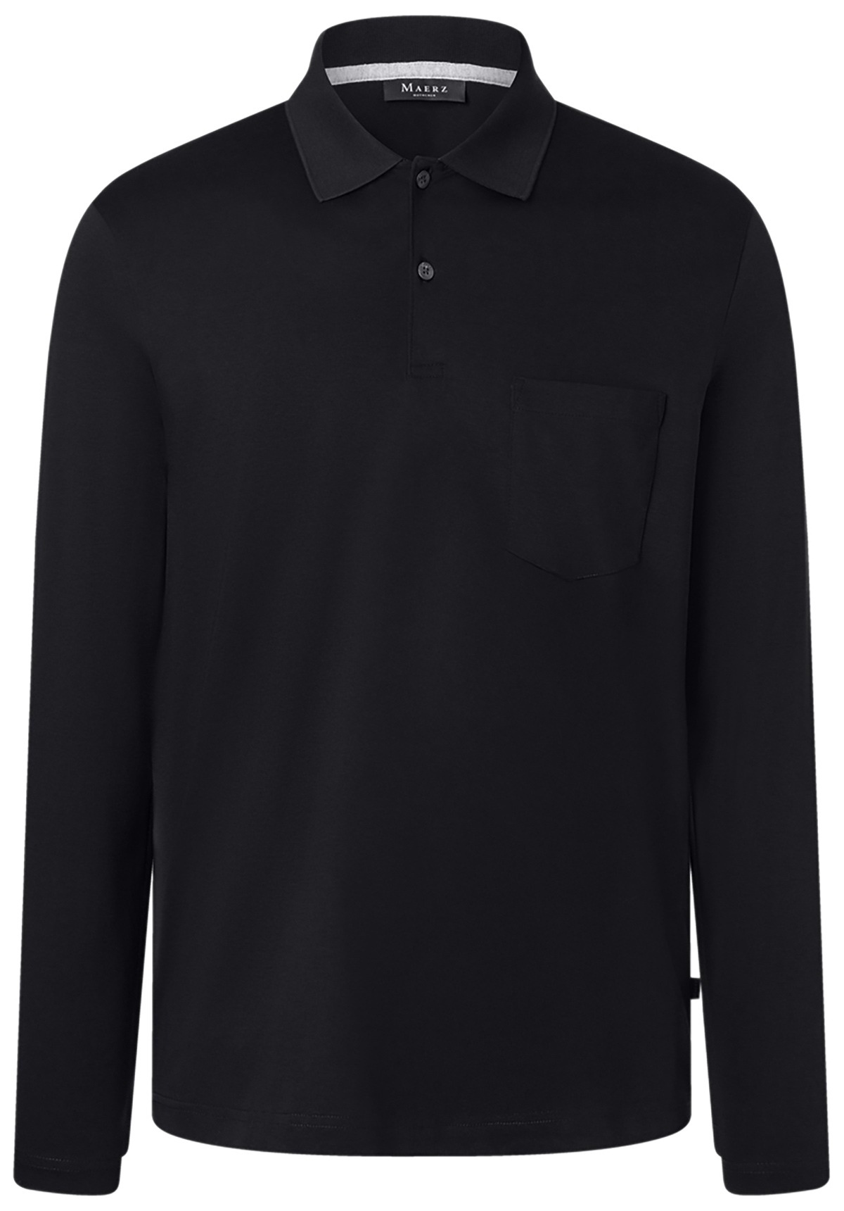 MAERZ Muenchen Polo - Regular Fit - Manches longues - noir