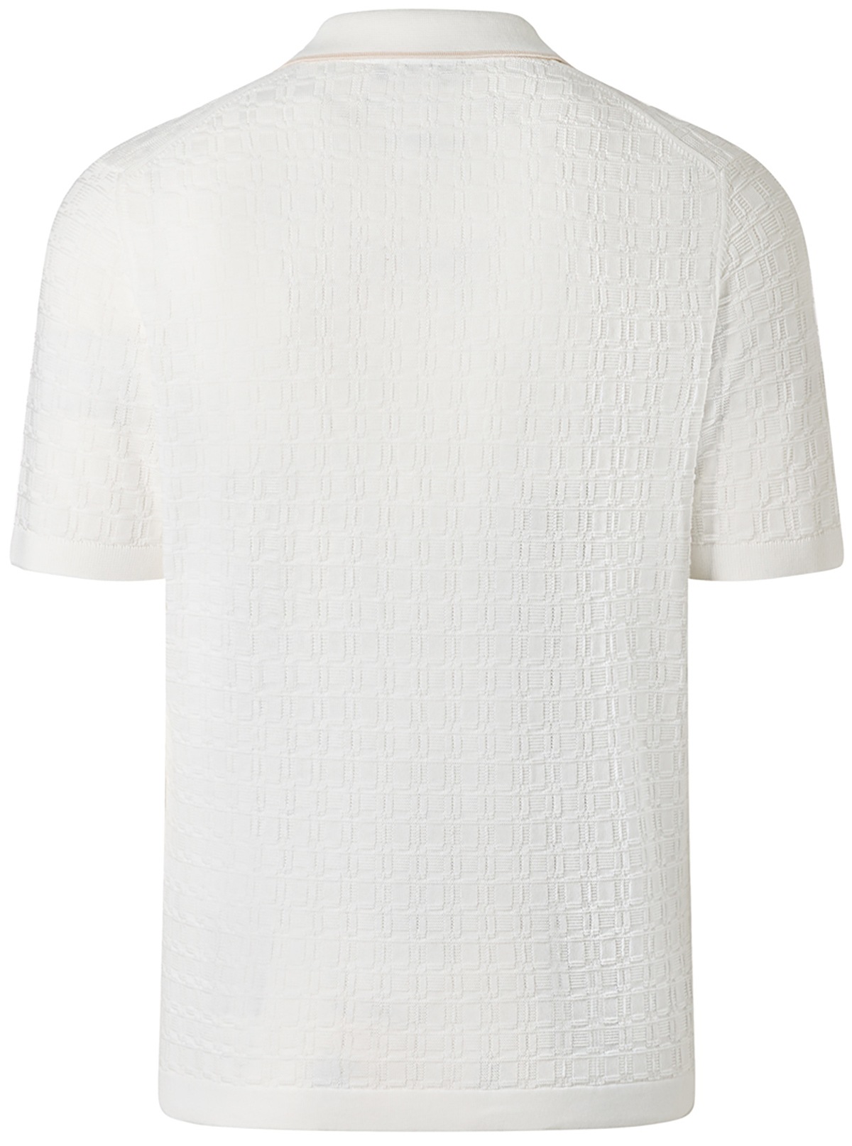 MAERZ Muenchen Poloshirt - Regular Fit - Struktur - gedecktes weiß