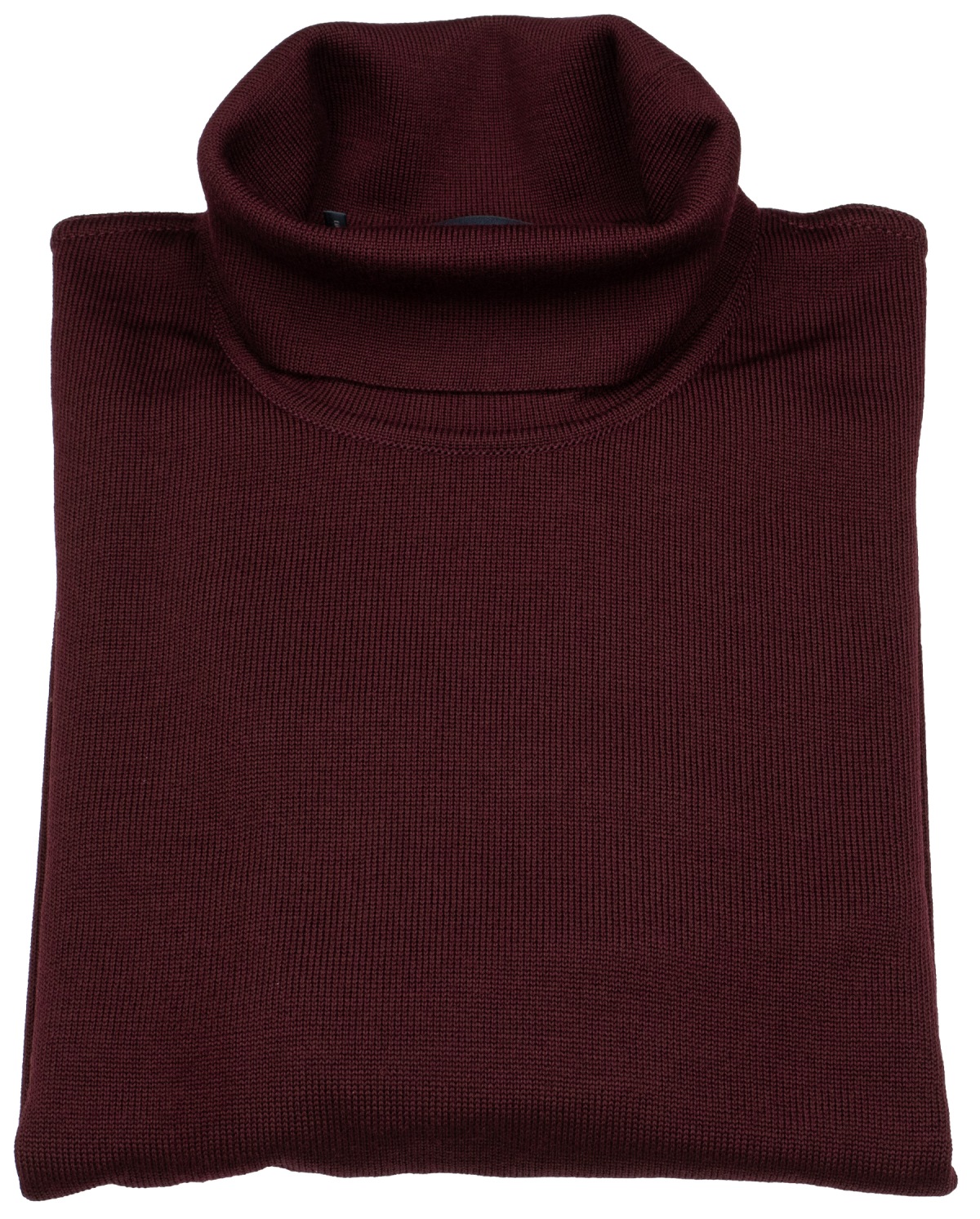 MAERZ Muenchen Pullover - Classic Fit - Rollkragen - Merinowolle - dunkelrot