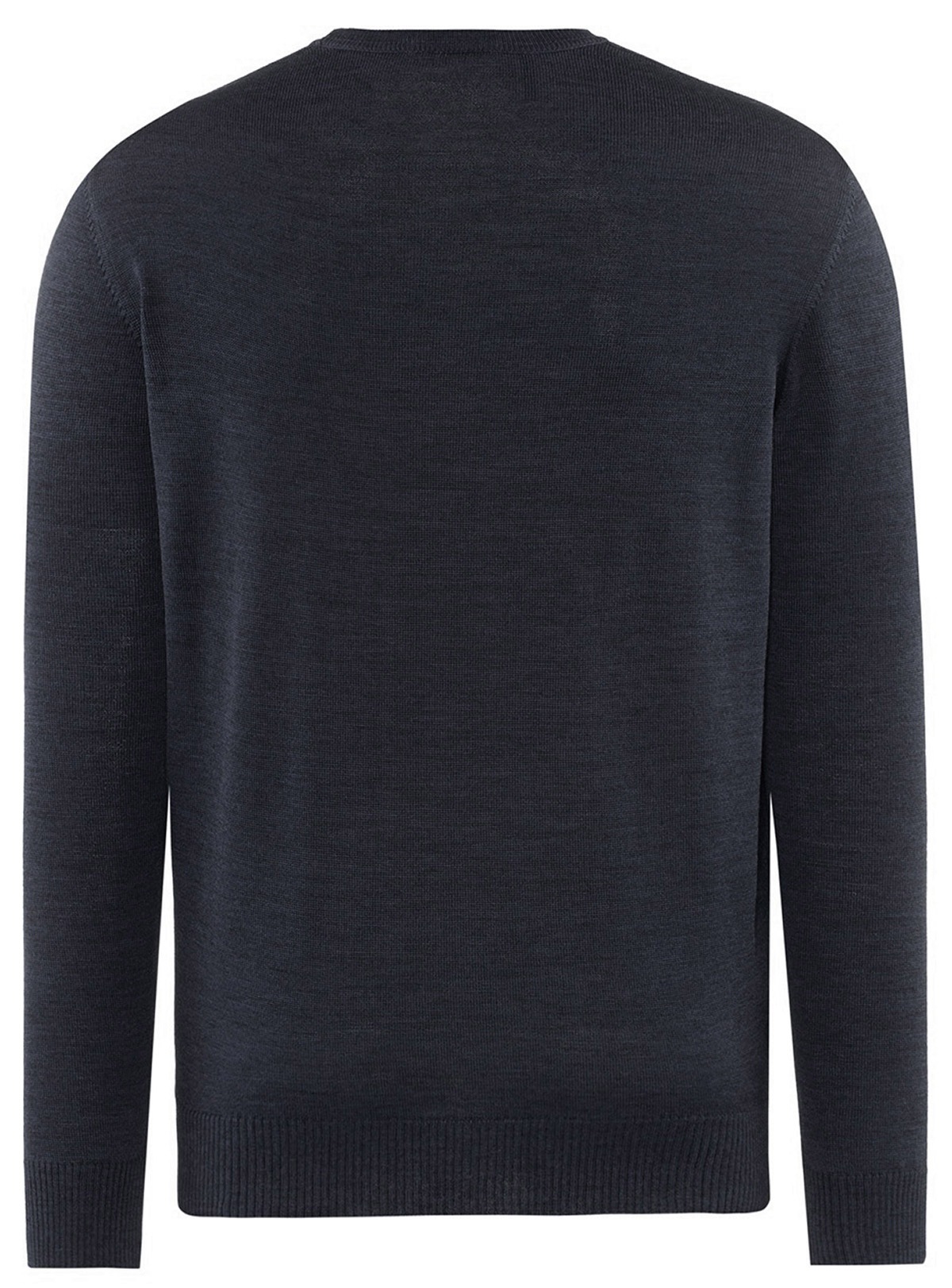 MAERZ Muenchen Pullover - Classic Fit - Rundhals - Merinowolle - anthrazit