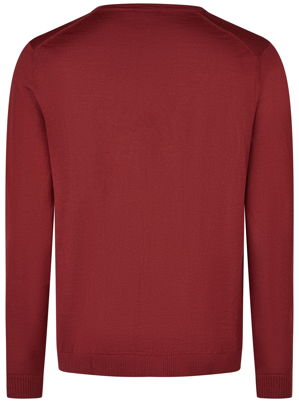 MAERZ Muenchen Pullover - Modern Fit - V-Ausschnitt - rot