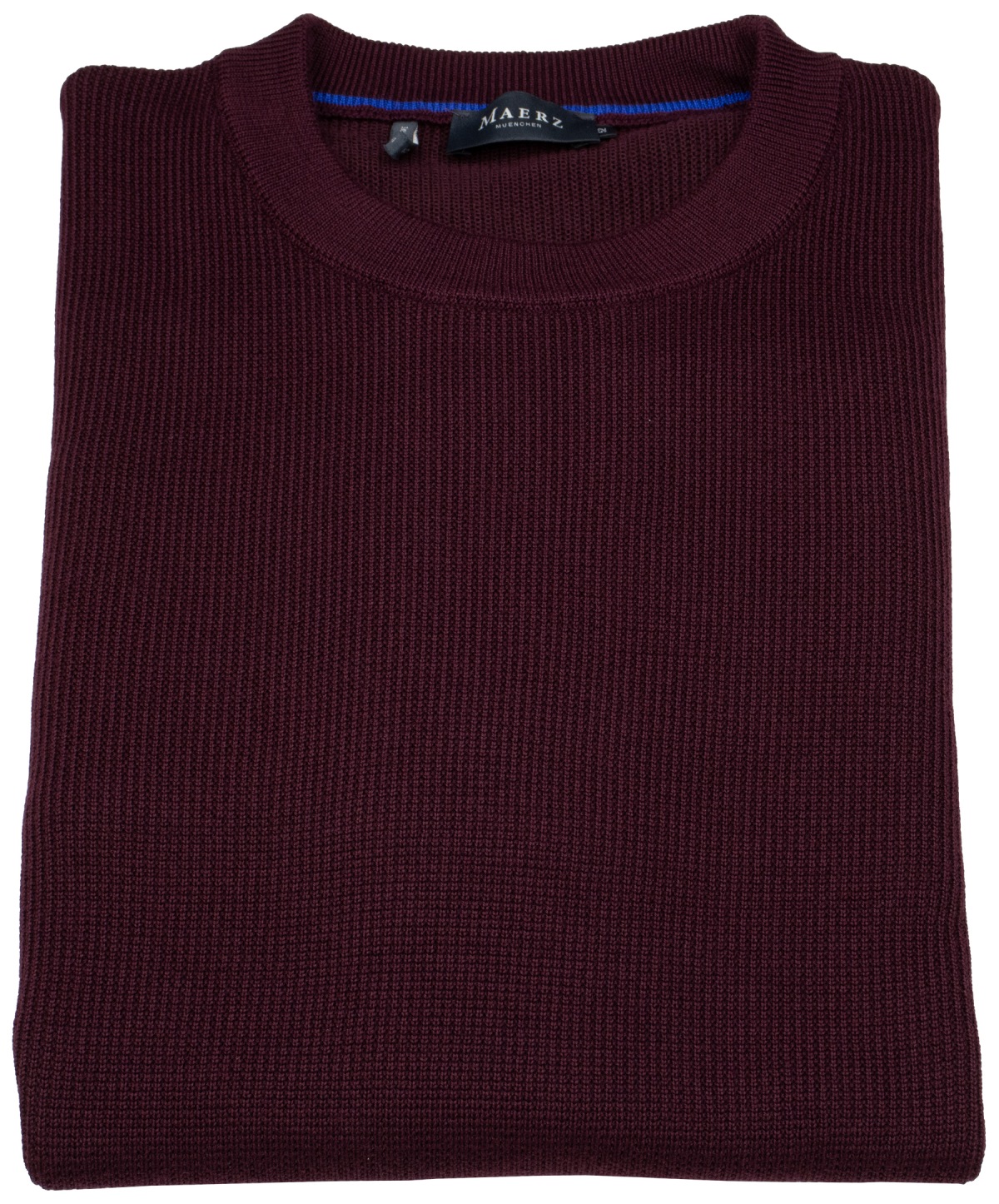 MAERZ Muenchen Pullover - Regular Fit - Rundhals - barolo rot