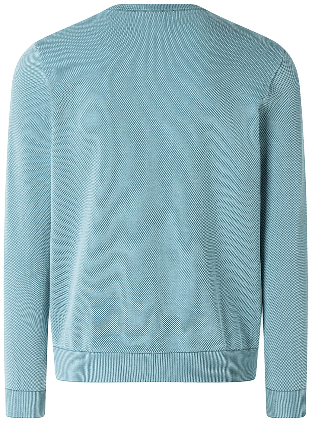 MAERZ Muenchen Pullover - Regular Fit - Rundhals - Bio-Baumwolle - türkis