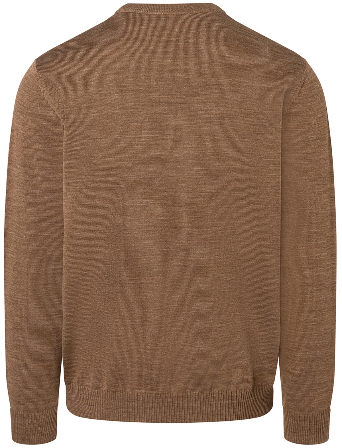 MAERZ Muenchen Pullover - Regular Fit - Rundhals - Merinowolle - braun