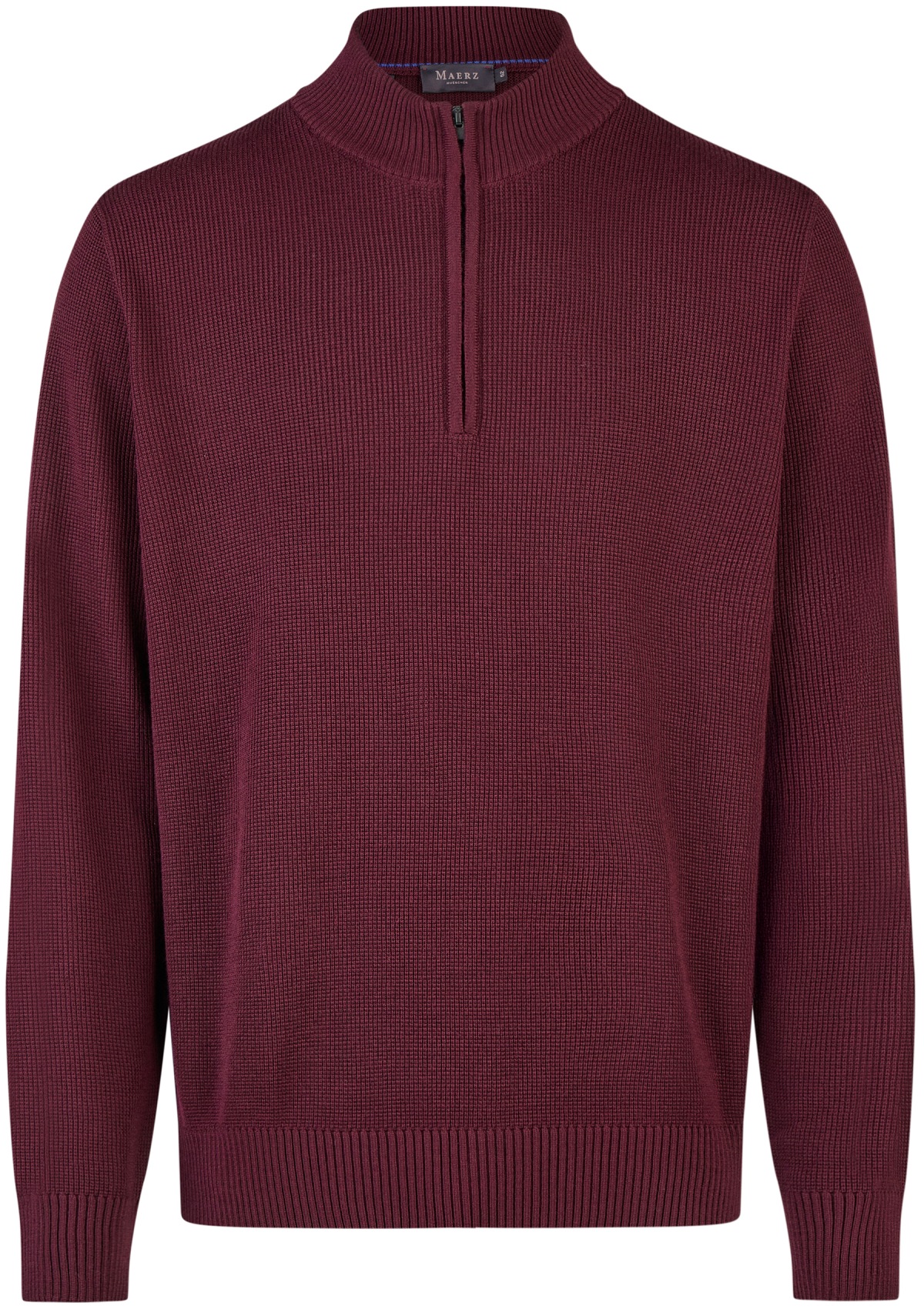 MAERZ Muenchen Pullover - Regular Fit - Troyer - barolo rot