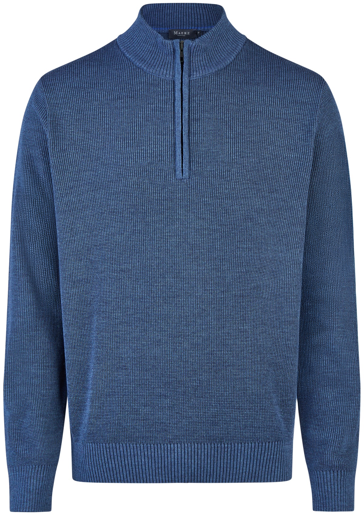 MAERZ Muenchen Pullover - Regular Fit - Troyer - blau