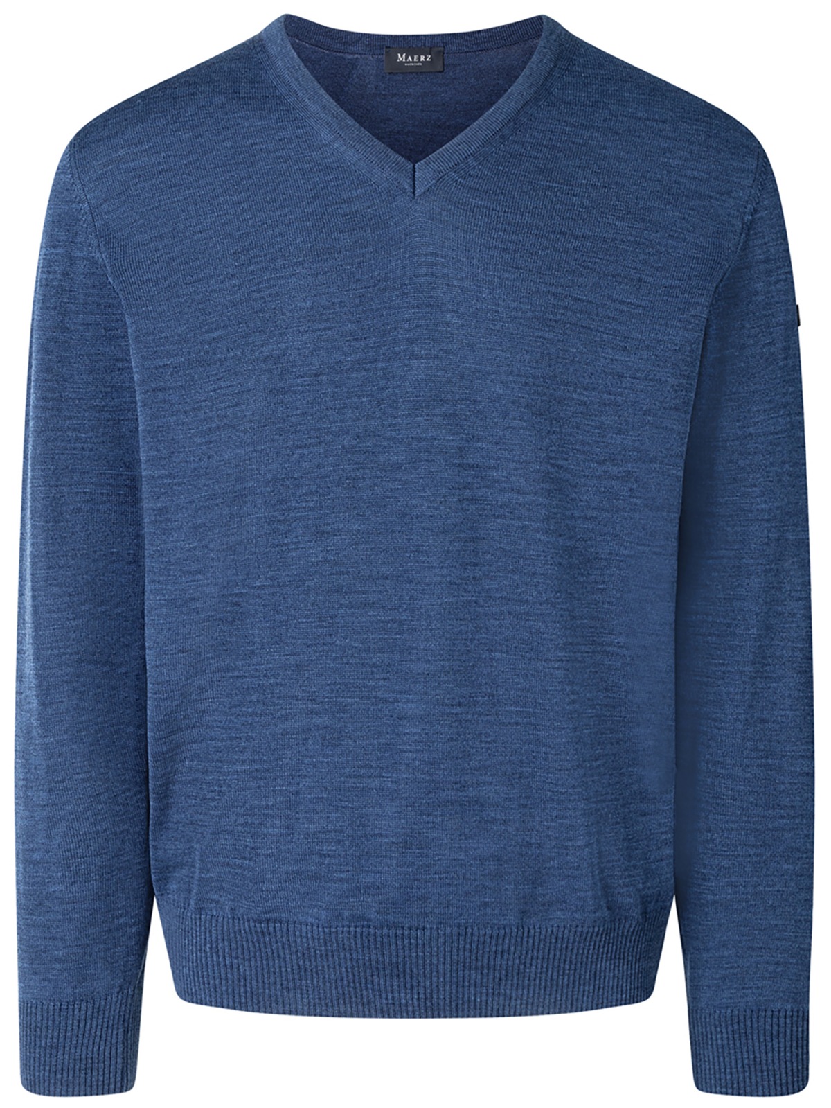 MAERZ Muenchen Pullover - Regular Fit - V-Ausschnitt - dunkelblau
