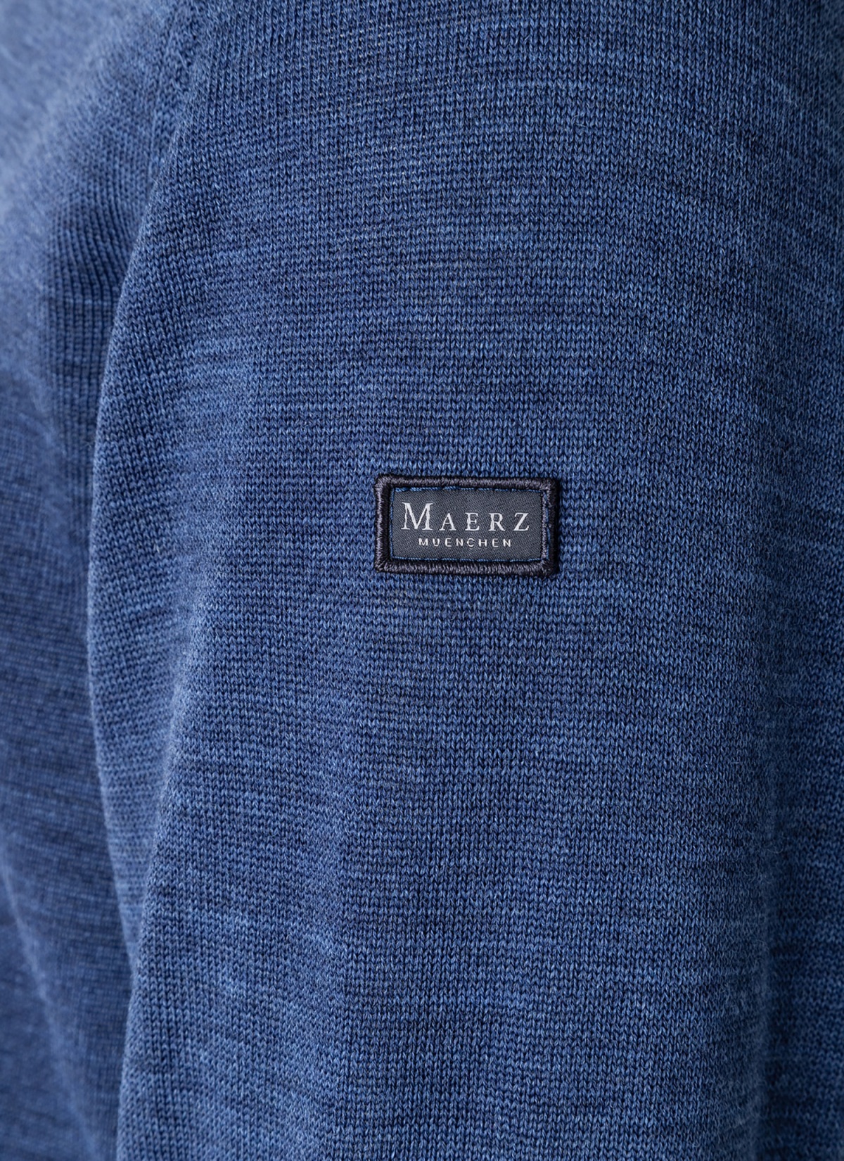 MAERZ Muenchen Pullover - Regular Fit - V-Ausschnitt - dunkelblau