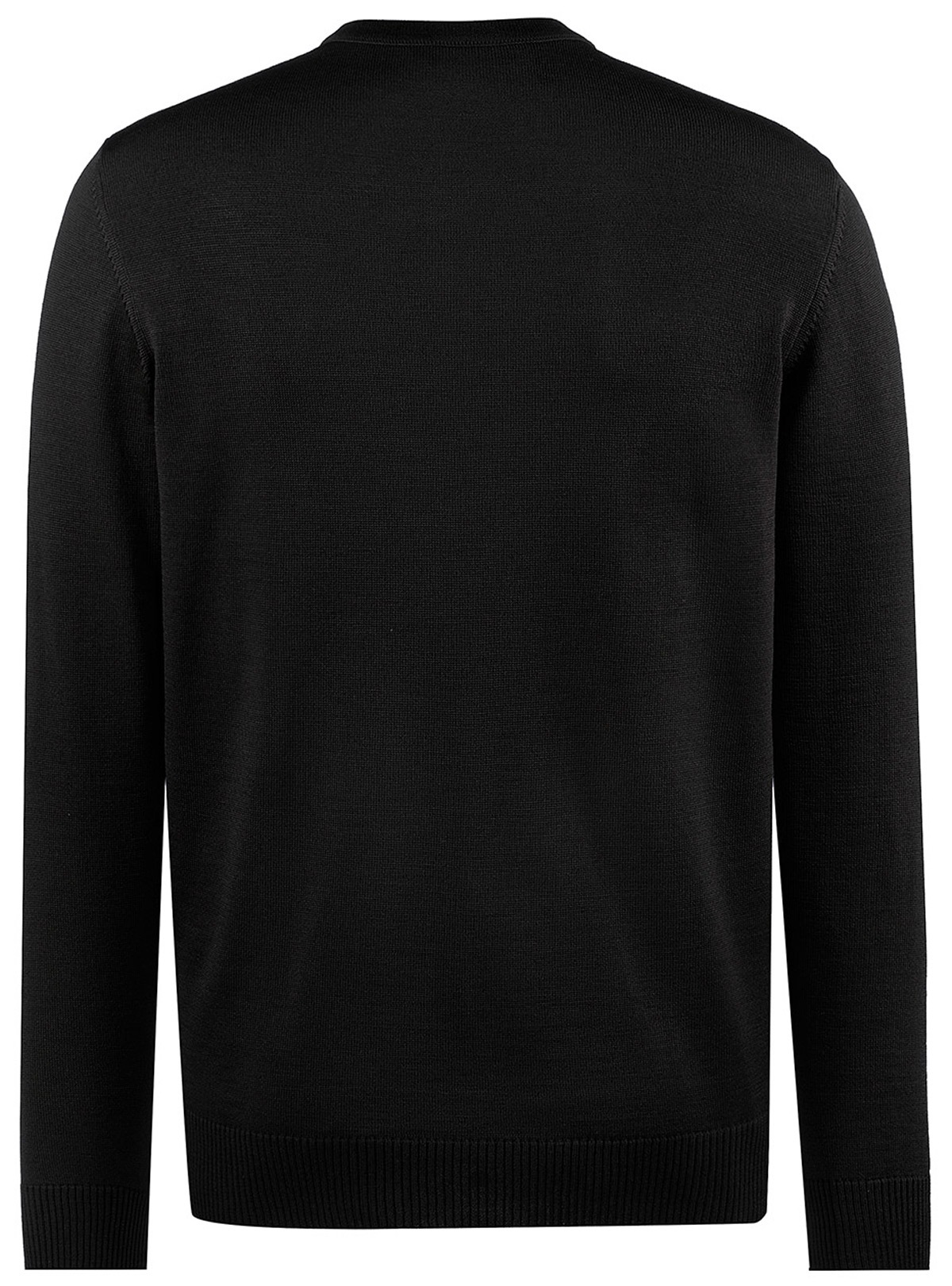 MAERZ Muenchen Pullover - Regular Fit - V-Ausschnitt - Merinowolle - schwarz