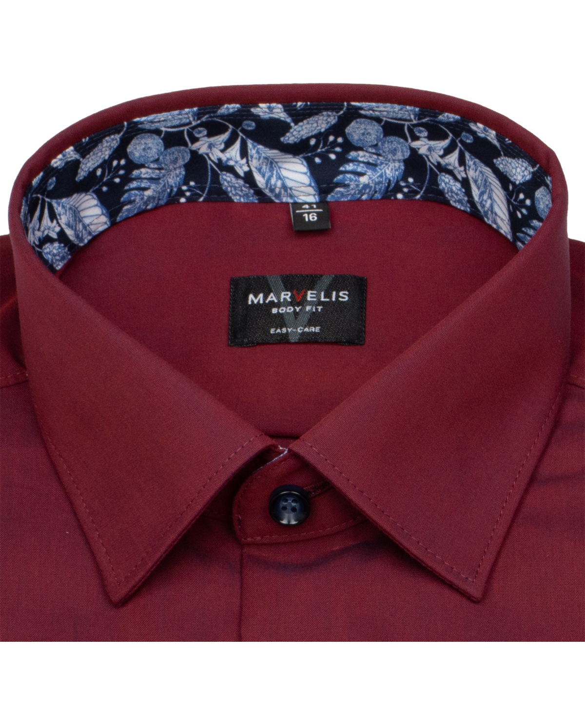 Marvelis Hemd - Body Fit - Kentkragen - rot - extra langer 69cm Arm - ohne OVP