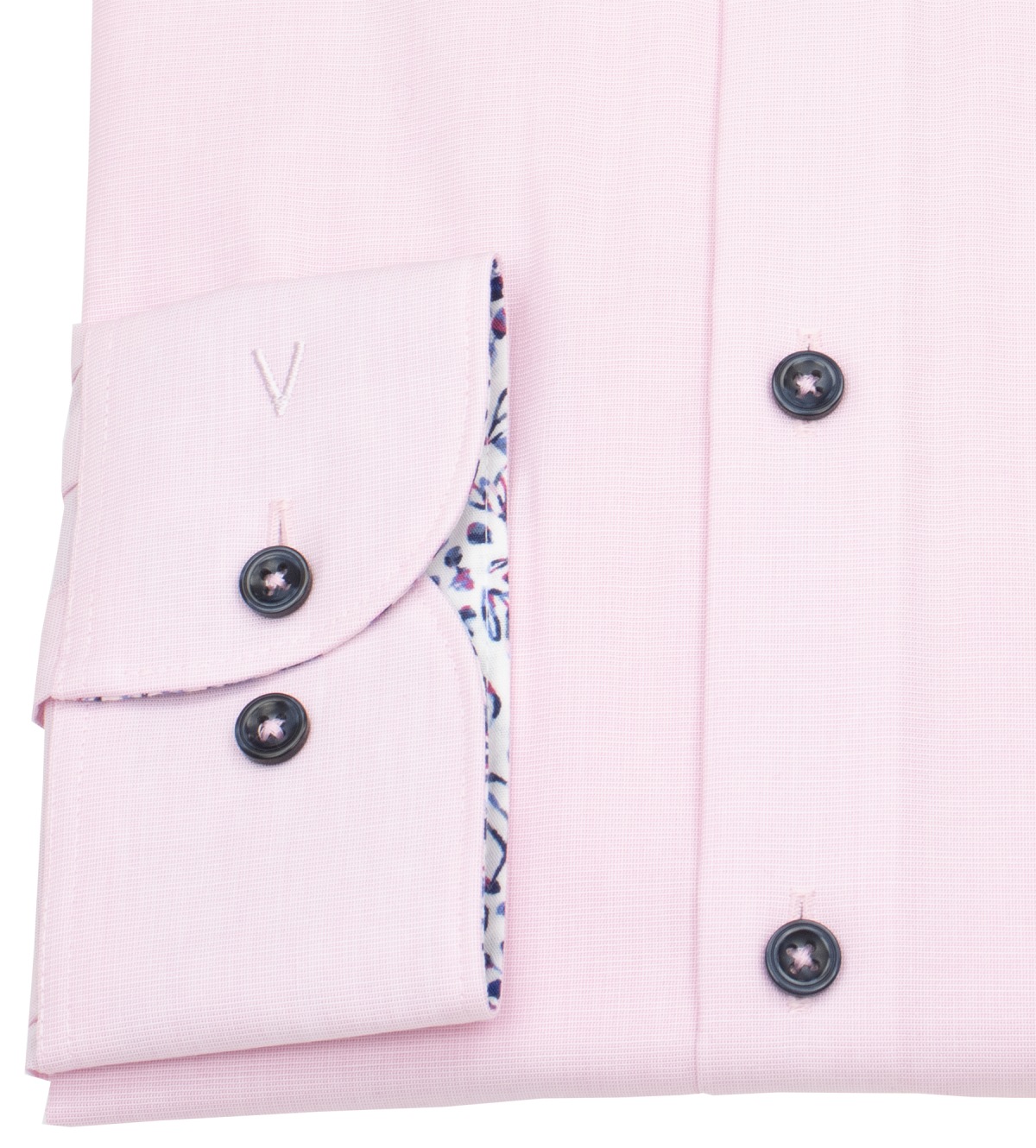 Marvelis Hemd - Body Fit - Patch - Fil-á-Fil - rosé