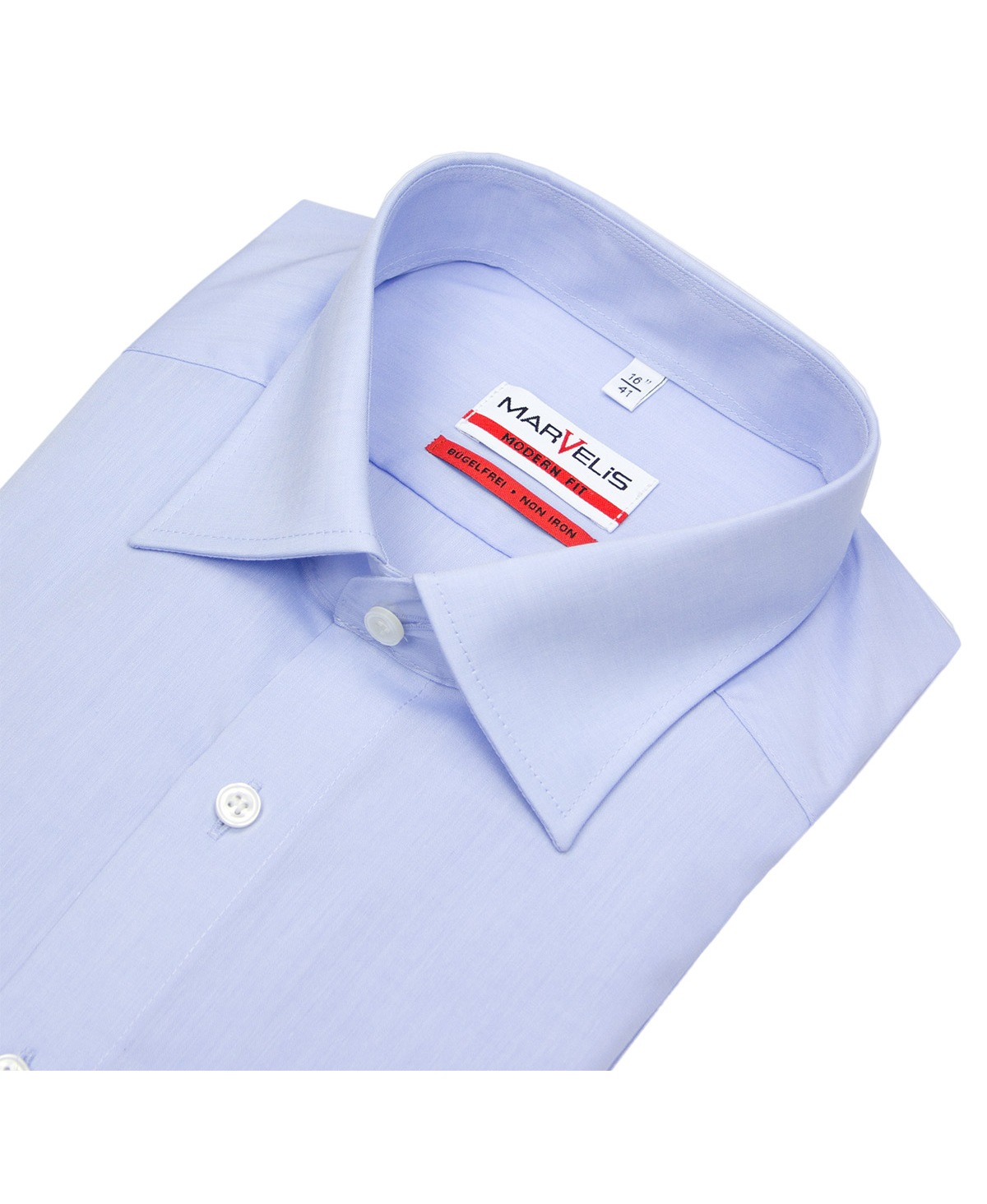 Marvelis Hemd - Modern Fit - Chambray - hellblau - ohne OVP