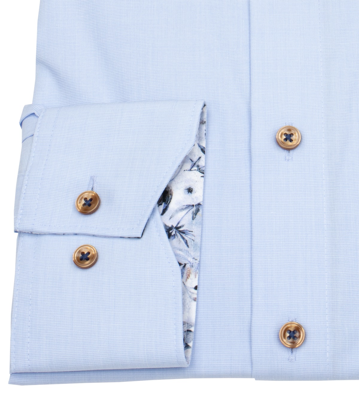 Marvelis Hemd - Modern Fit - Fil à Fil - hellblau - extra langer 69cm Arm