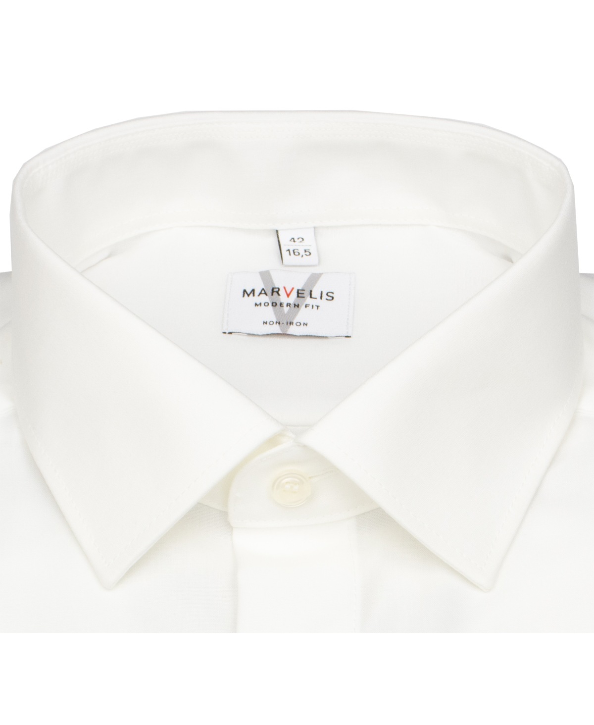Marvelis Shirt - Modern Fit - Kent Collar - Light Beige
