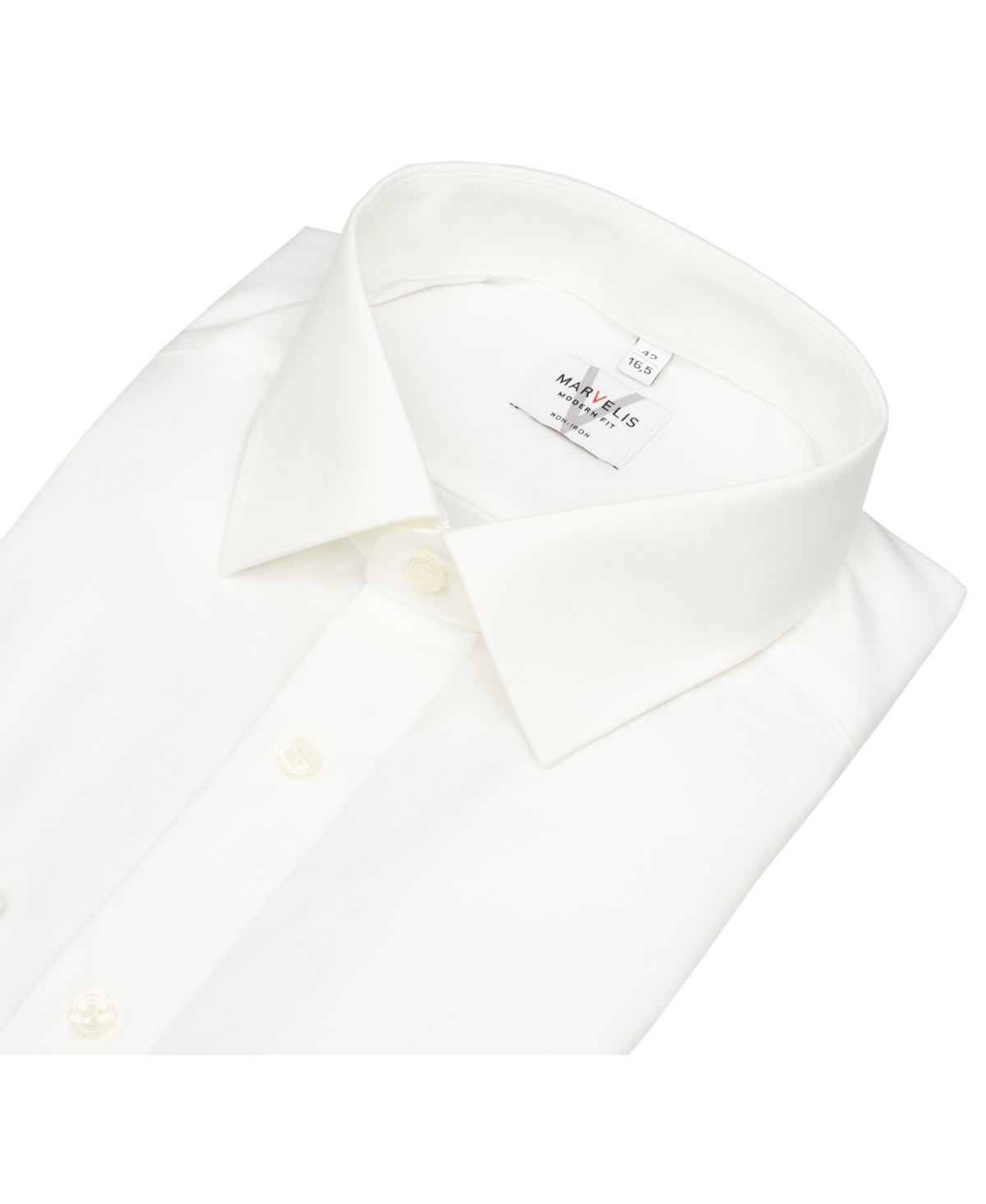 Marvelis Shirt - Modern Fit - Kent Collar - Light Beige