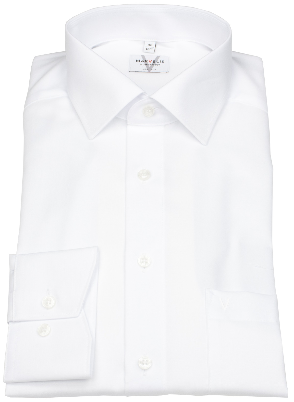 Marvelis Shirt - Modern Fit - Kent Collar - White