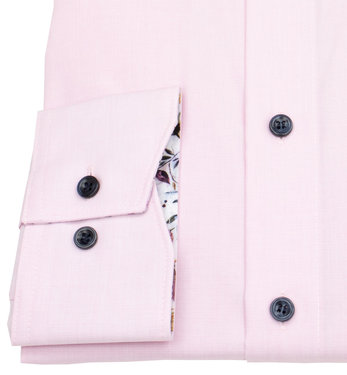 Marvelis Hemd - Modern Fit - Kontrastknöpfe - Fil à Fil - rosé
