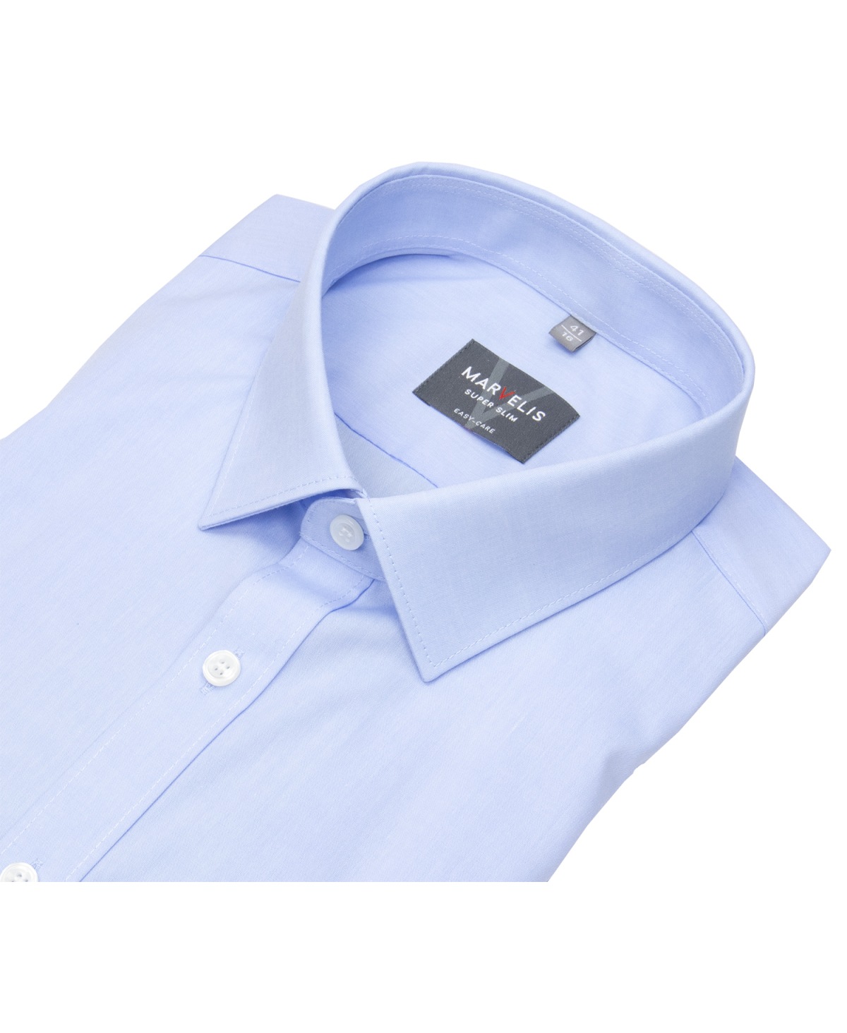 Marvelis Hemd - Super Slim Fit - Kentkragen - hellblau