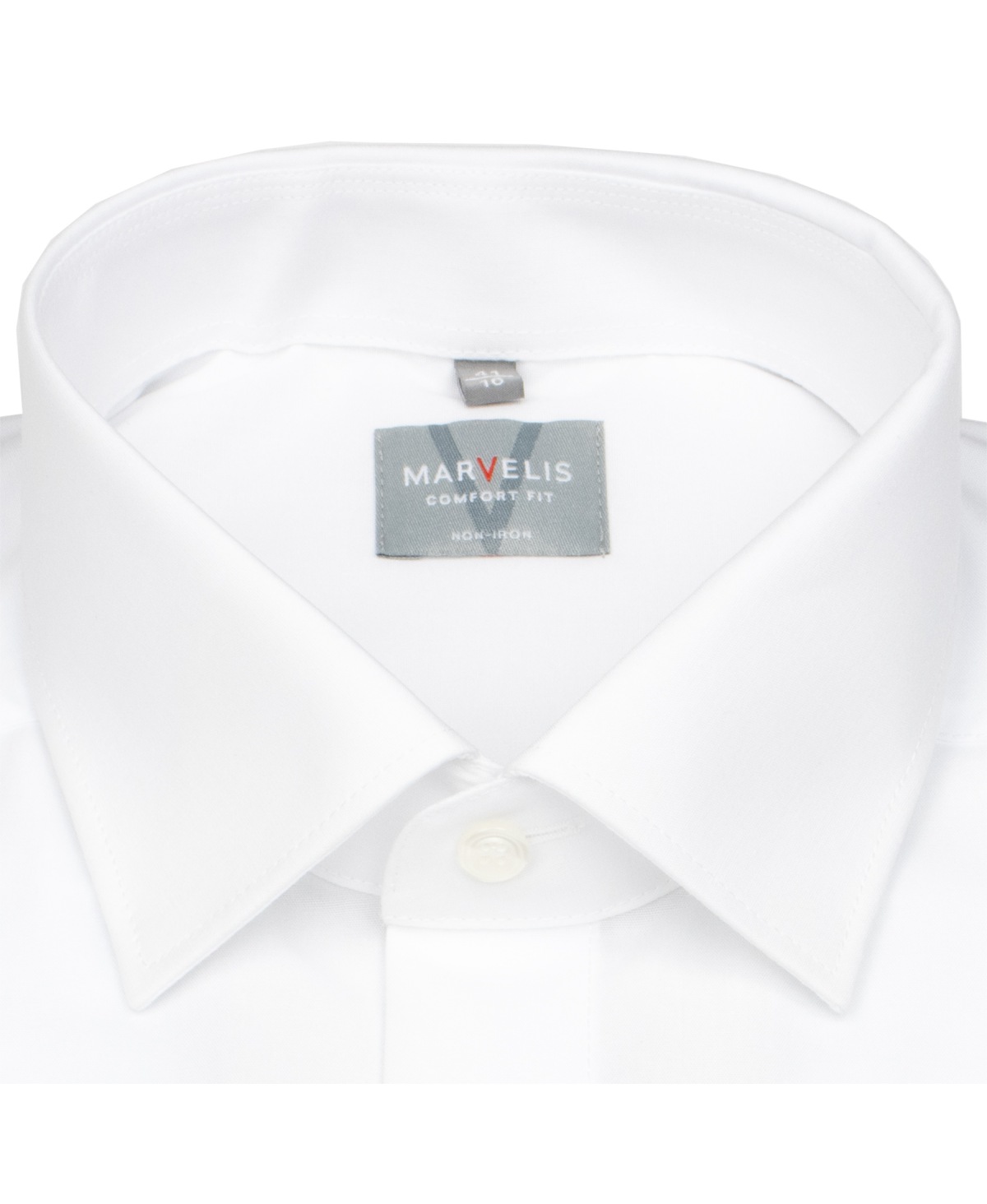 Marvelis Short Sleeve Shirt - Comfort Fit - Kent Collar - White