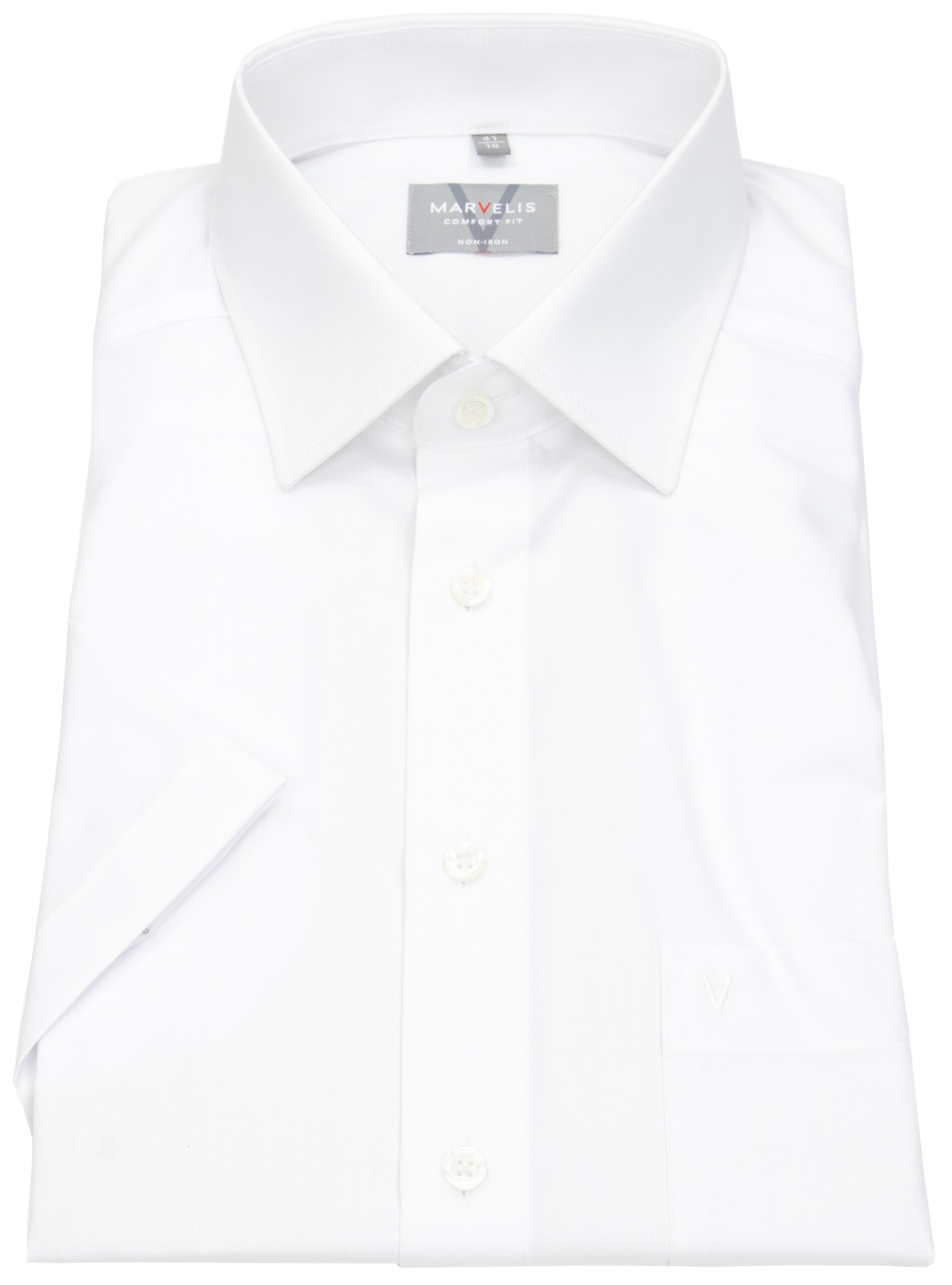Marvelis Kurzarm Hemd - Comfort Fit - weiß