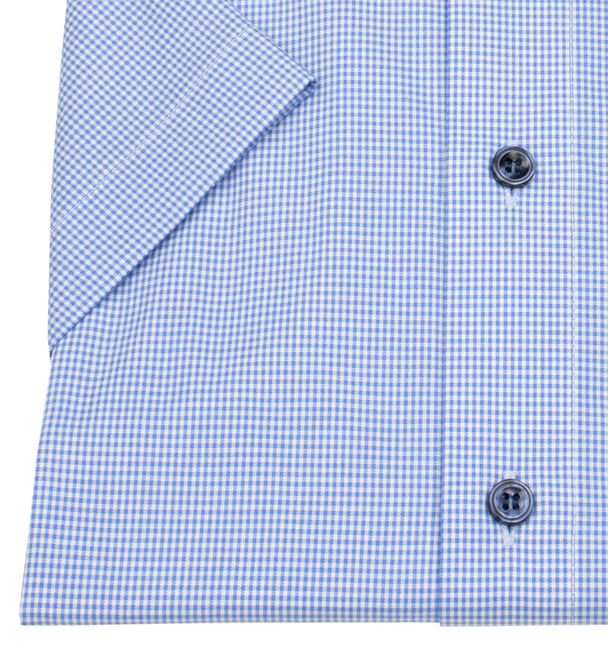 Marvelis Kurzarm Hemd - Modern Fit - Vichykaro - blau / weiß