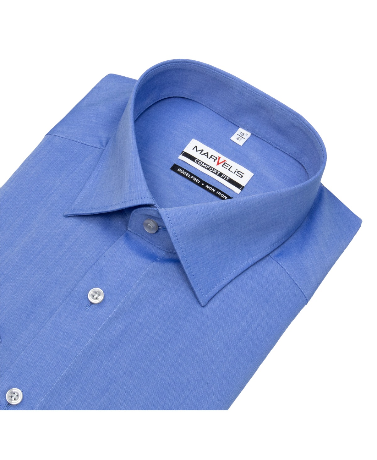 Marvelis Kurzarmhemd - Comfort Fit - Chambray - blau - ohne OVP