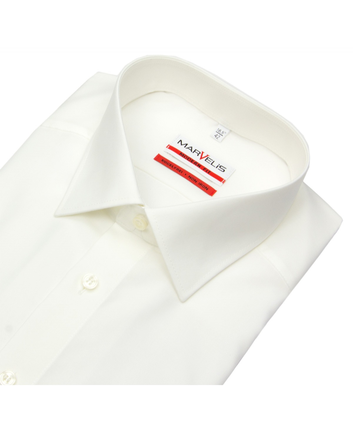 Marvelis Kurzarmhemd - Modern Fit - hellbeige