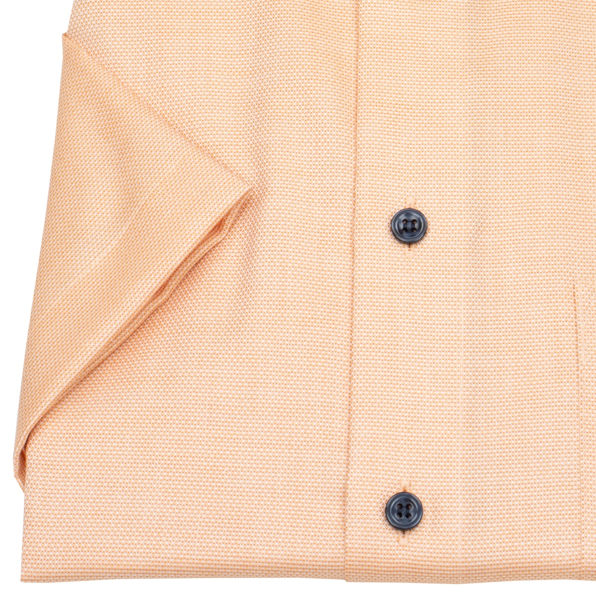 Marvelis Kurzarmhemd - Modern Fit - Struktur - Kontrastknöpfe - apricot