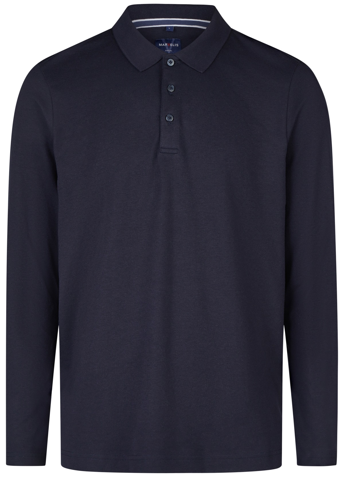 Marvelis Poloshirt - Quick Dry - Langarm - dunkelblau