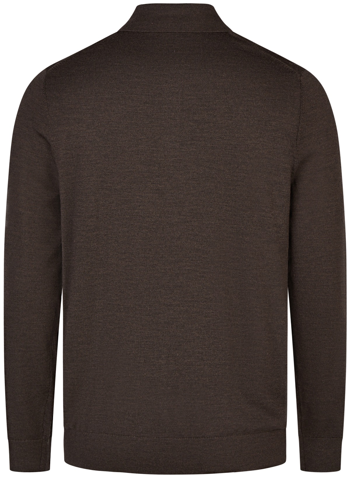 Marvelis Pullover - Merinowolle - Polokragen - dunkelbraun