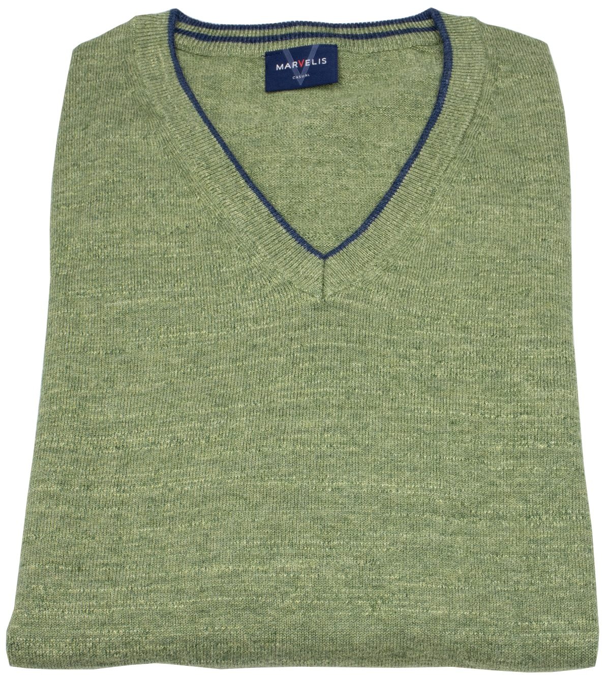 Marvelis Pullover - V-Ausschnitt - grün