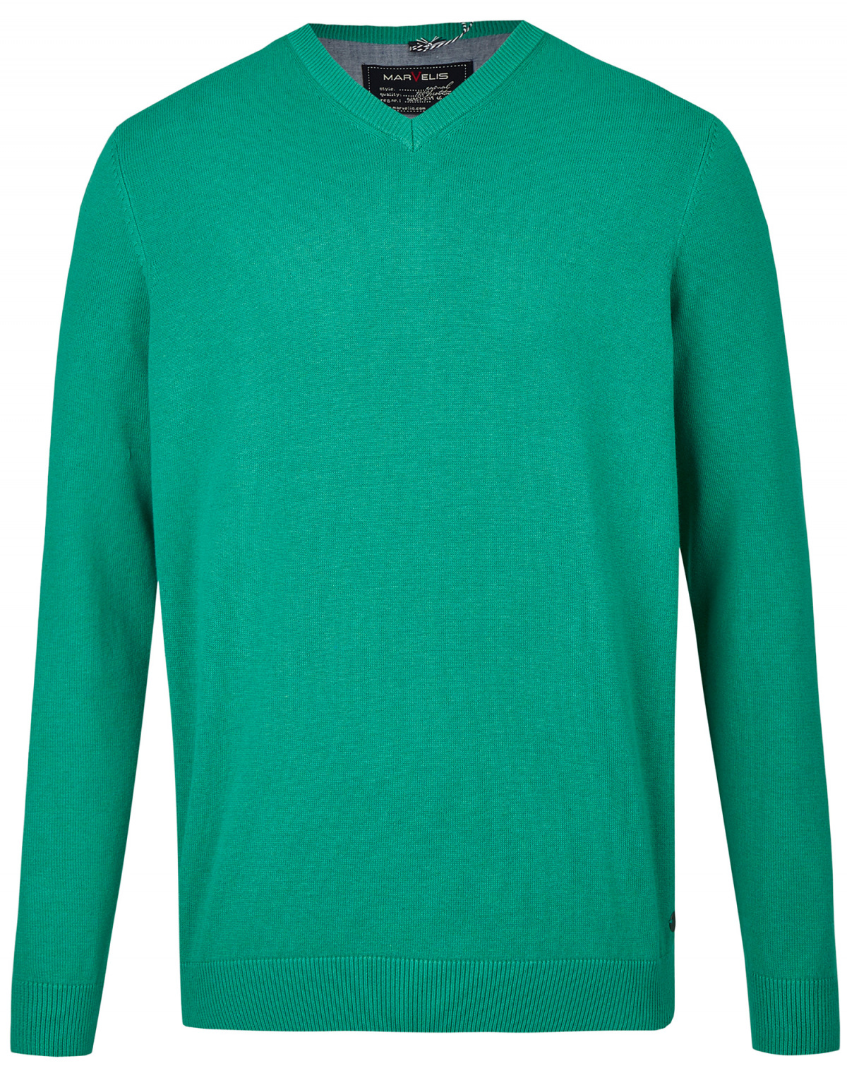 Marvelis Pullover - V-Ausschnitt - grün