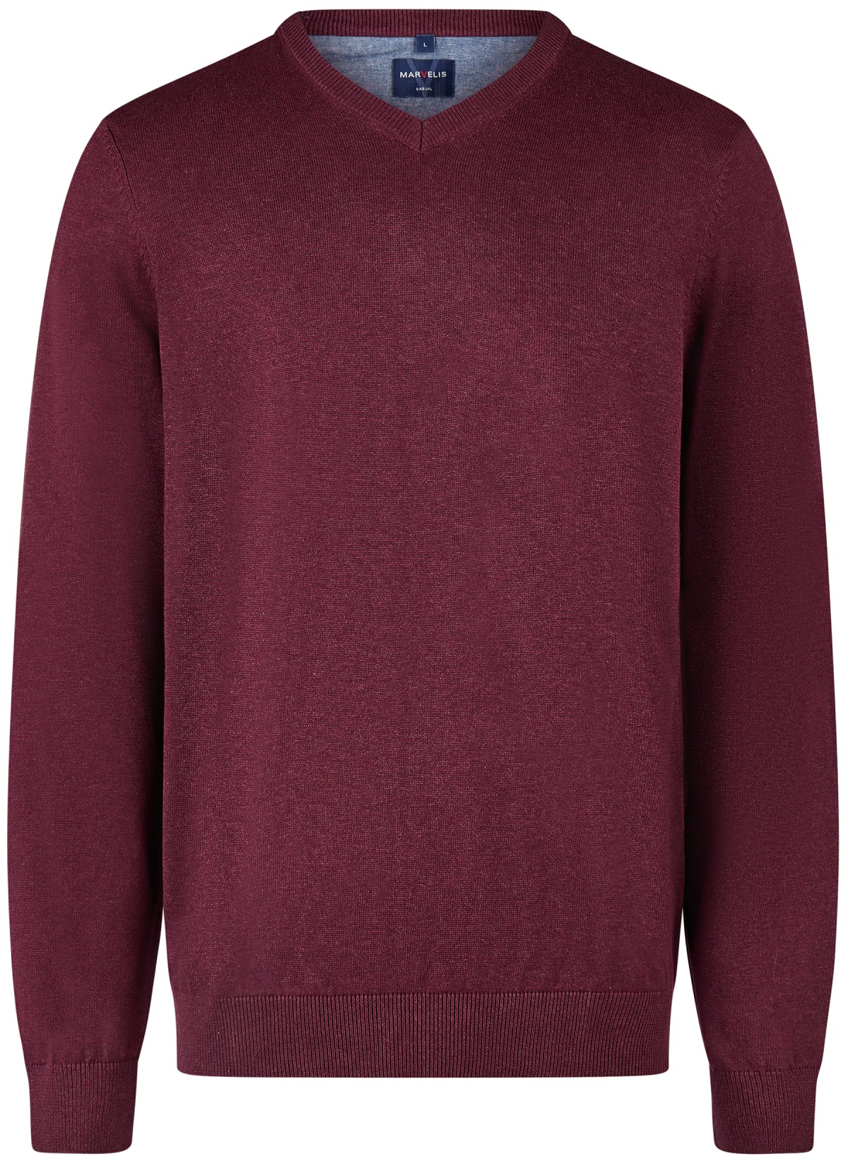 Marvelis Pullover - V-Ausschnitt - rot