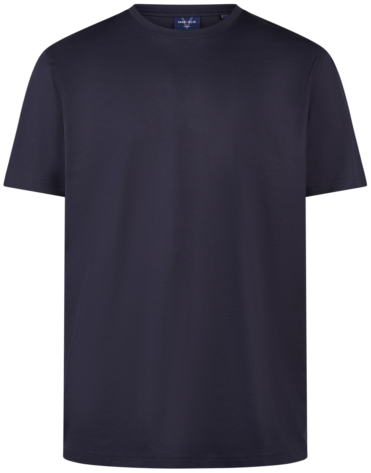 Marvelis T-Shirt - Regular Fit - Rundhals - merzerisierte Baumwolle - dunkelblau
