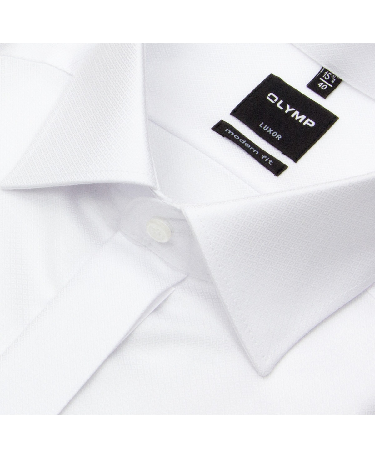 OLYMP Galahemd - Luxor Modern Fit - New Kent - Struktur - weiß