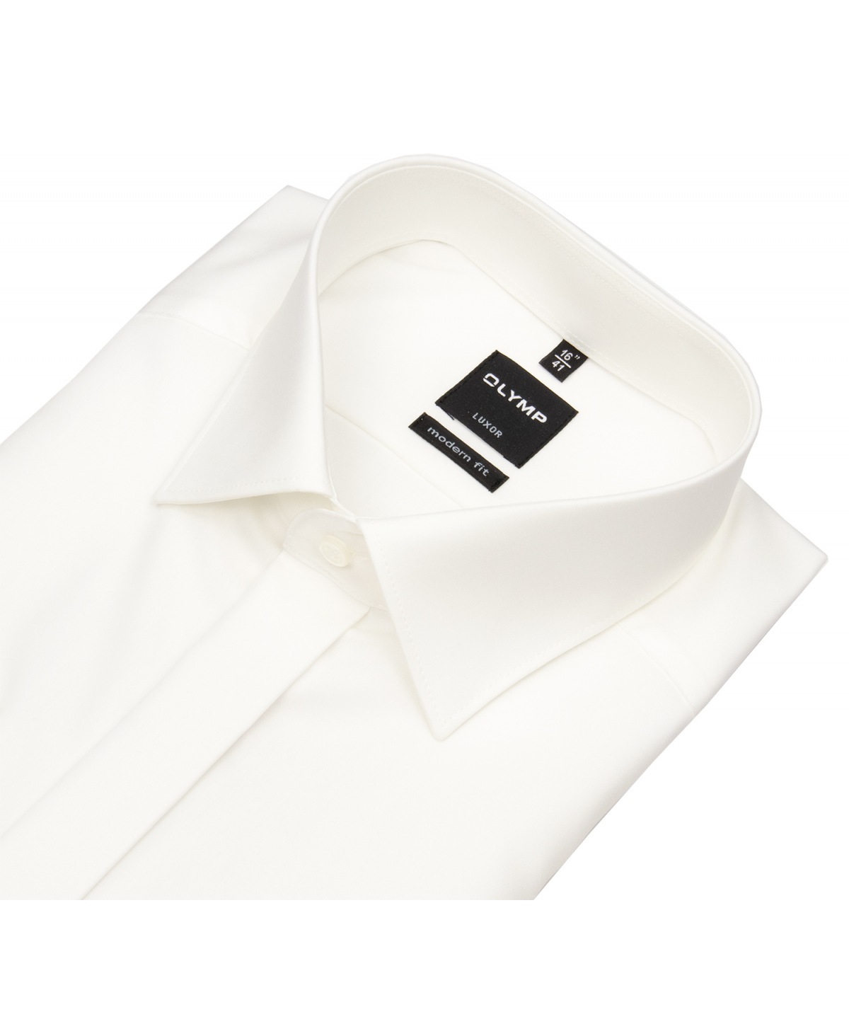 OLYMP Galahemd - Modern Fit - Kentkragen - Umschlagmanschette - helles beige