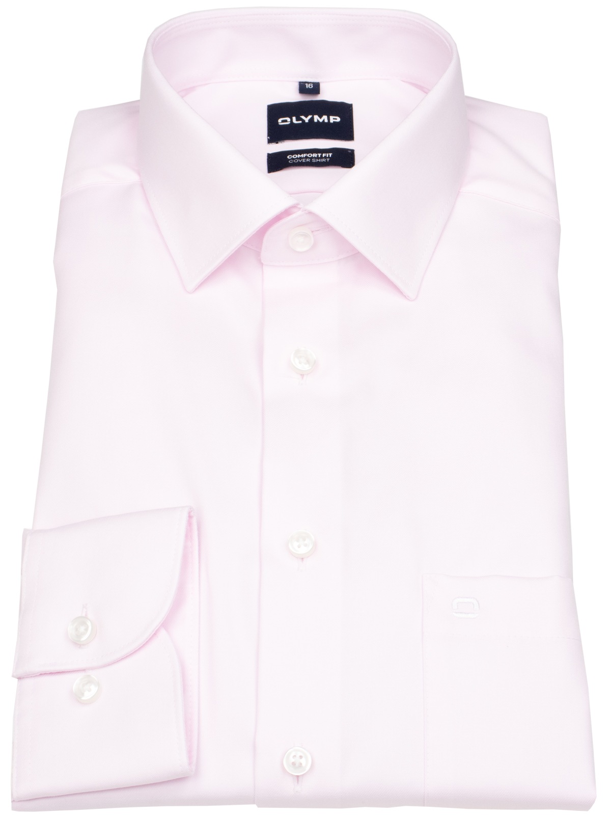 OLYMP Hemd - Comfort Fit - Cover Shirt - extra blickdicht - rosé