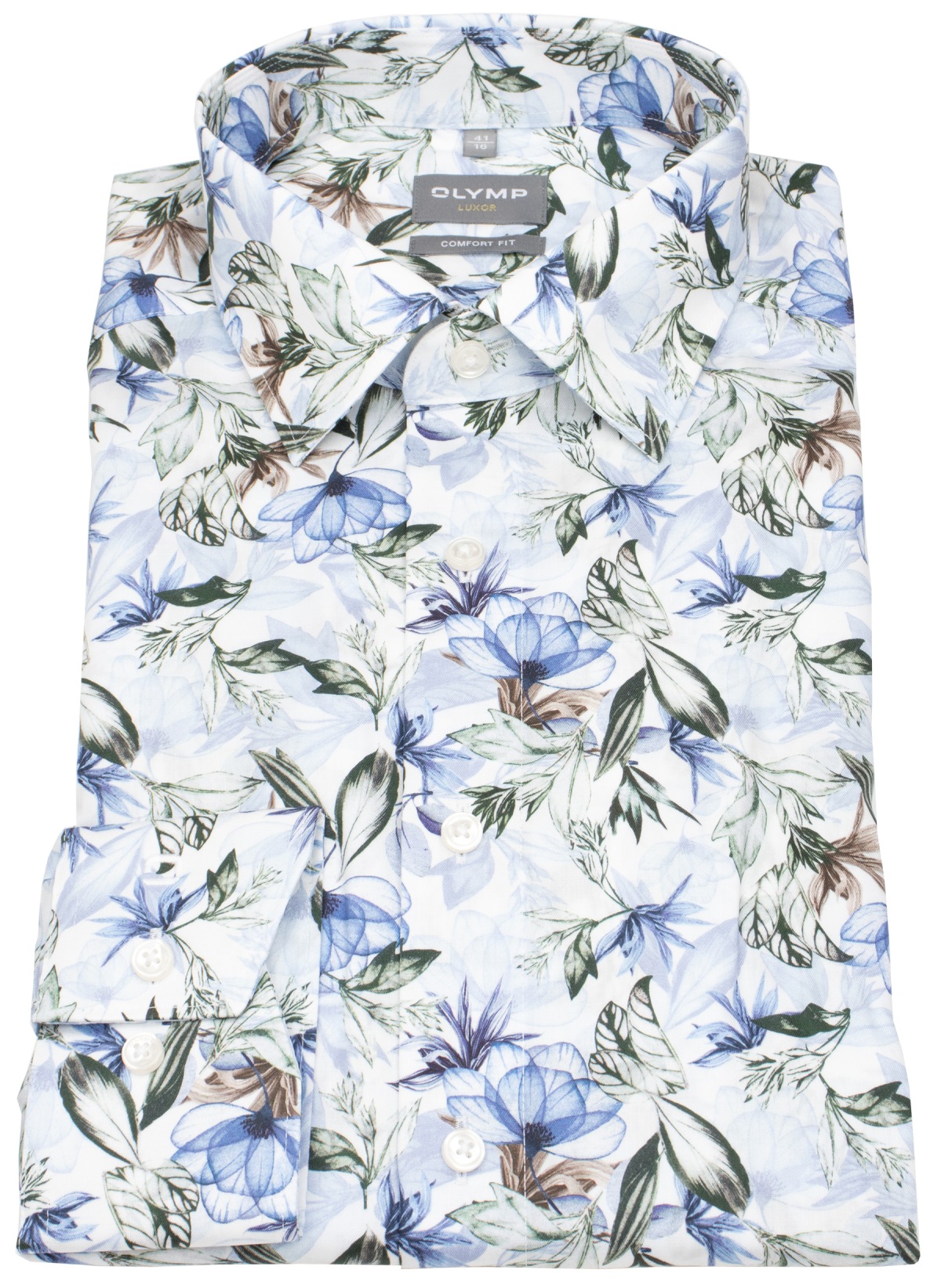 OLYMP Hemd - Comfort Fit - New Kent - floraler Print - mehrfarbig
